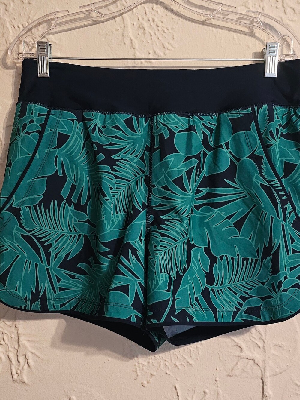 Lands' End Quick Dry Board Swim Short Bottom Green NWT Size 10